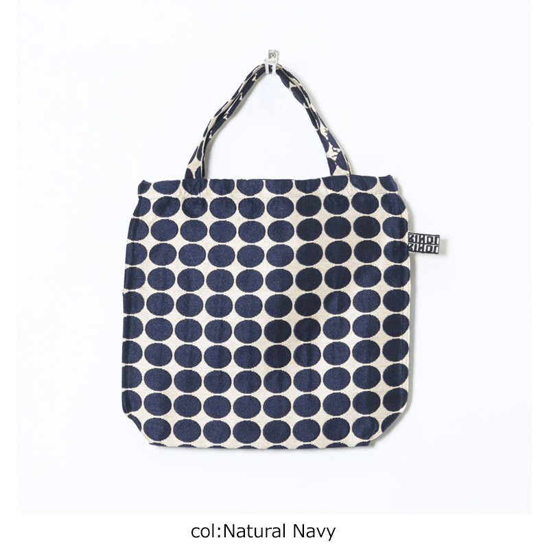 BINDU(ӥɥ) Polyester / Dot Jacquard Reverse Tote Bag