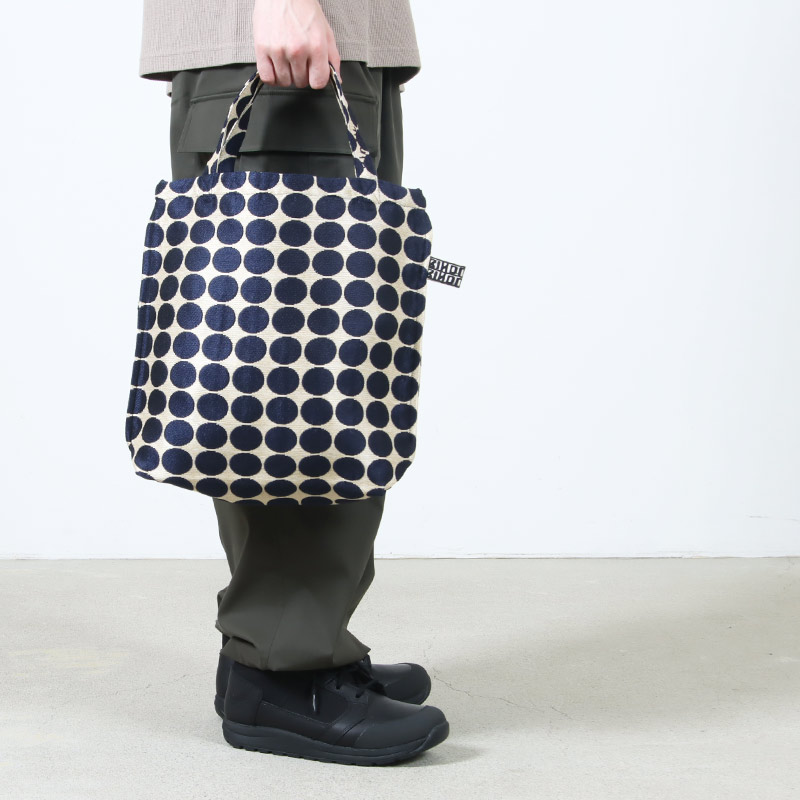 BINDU(ӥɥ) Polyester / Dot Jacquard Reverse Tote Bag