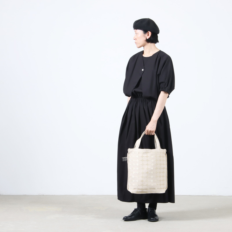 BINDU(ӥɥ) Polyester / Dot Jacquard Reverse Tote Bag