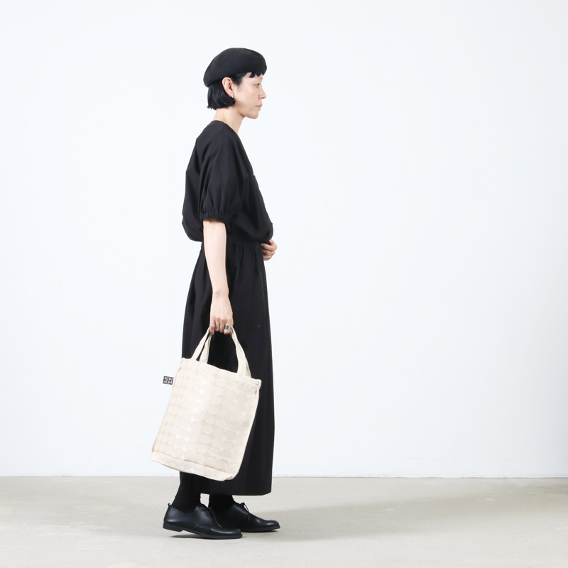 BINDU(ӥɥ) Polyester / Dot Jacquard Reverse Tote Bag
