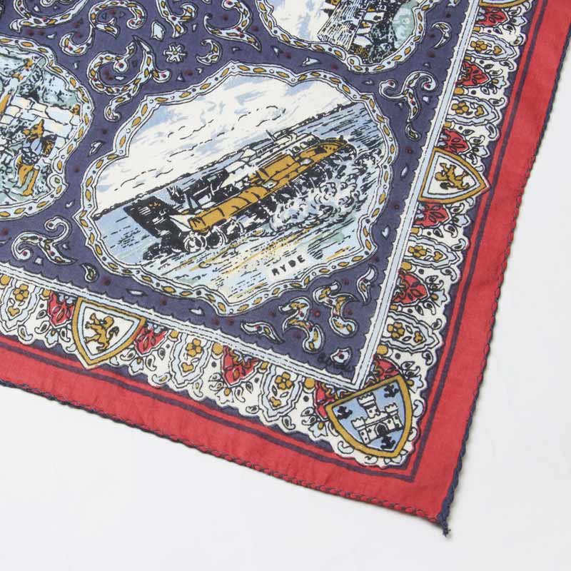 BINDU(�ӥ�ɥ���) Bandana Wight Map - Navy Type