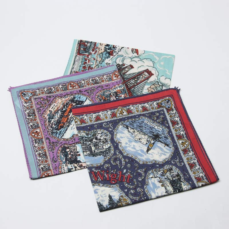 BINDU(�ӥ�ɥ���) Bandana Wight Map - Navy Type