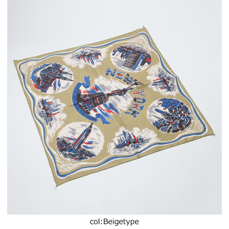 BINDU(�ӥ�ɥ���) Bandana NewYork 2 - Beigetype