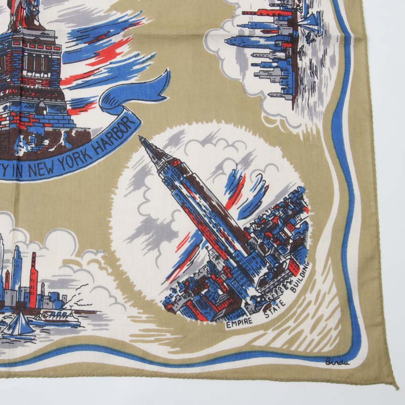 BINDU(�ӥ�ɥ���) Bandana NewYork 2 - Beigetype