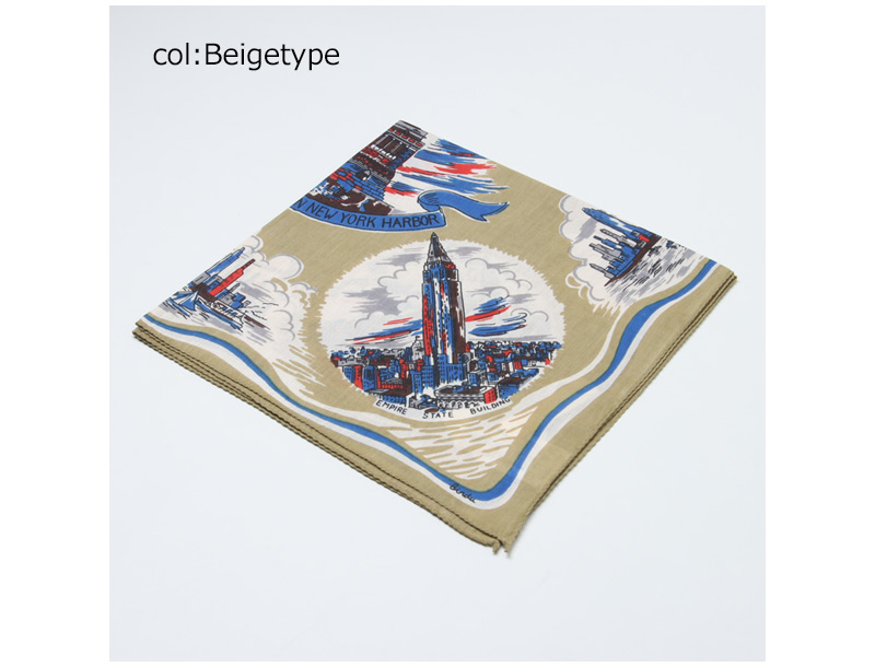 BINDU(�ӥ�ɥ���) Bandana NewYork 2 - Beigetype