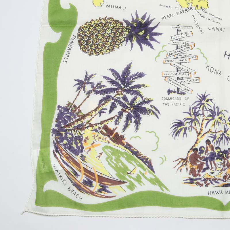 BINDU(�ӥ�ɥ���) Bandana Hawaii - Olive Type