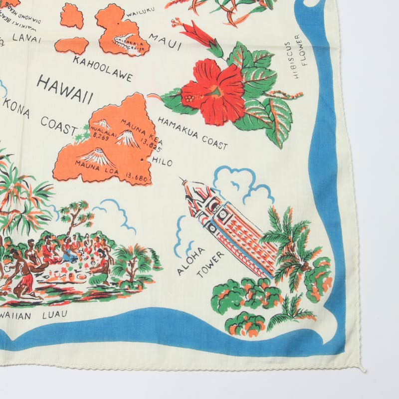 BINDU(�ӥ�ɥ���) Bandana Hawaii - Blue Type