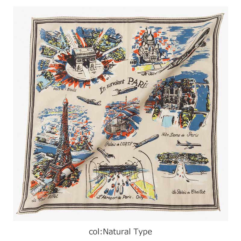 BINDU(�ӥ�ɥ���) Scarf Paris - Natural Type