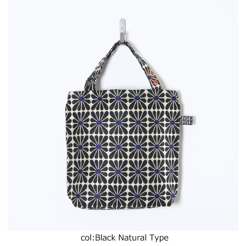 BINDU(�ӥ�ɥ���) Cup Flower Jacquard Reverse Tote