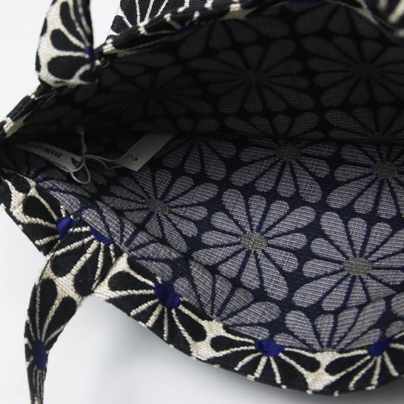 BINDU(�ӥ�ɥ���) Cup Flower Jacquard Reverse Tote