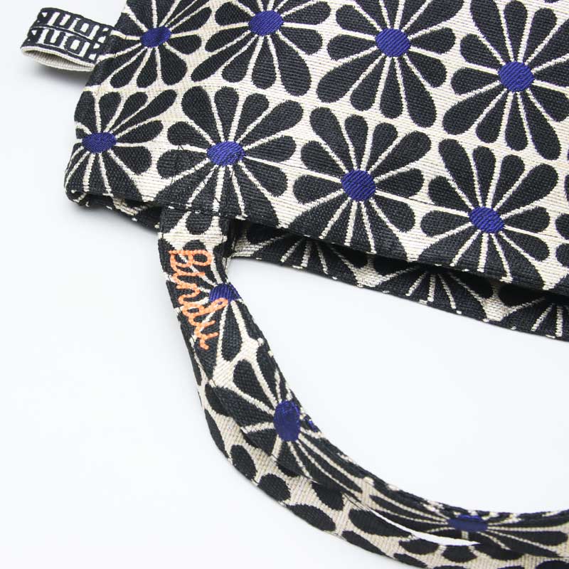BINDU(�ӥ�ɥ���) Cup Flower Jacquard Reverse Tote