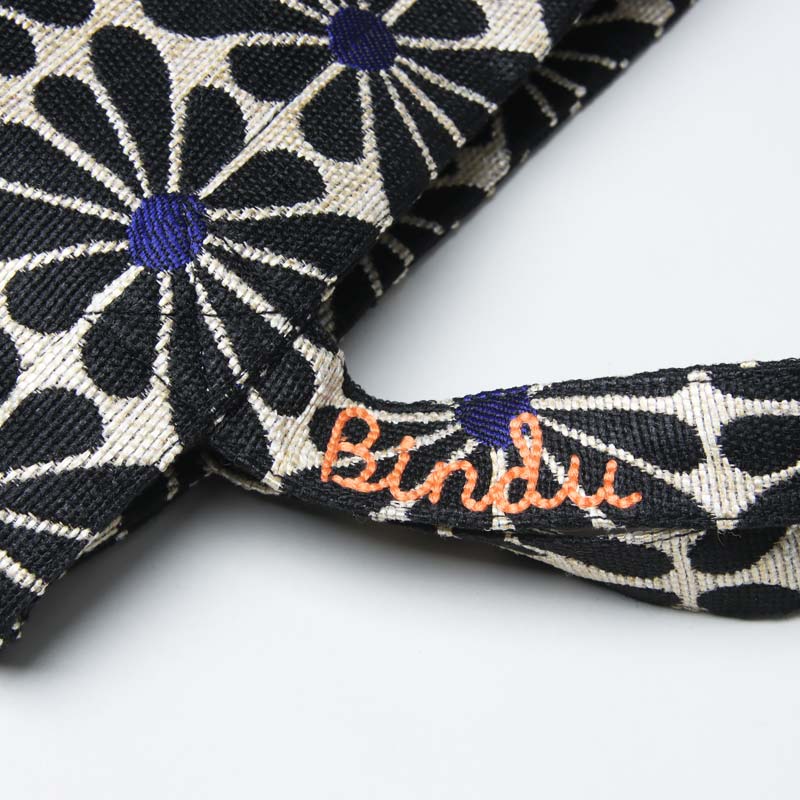 BINDU(�ӥ�ɥ���) Cup Flower Jacquard Reverse Tote