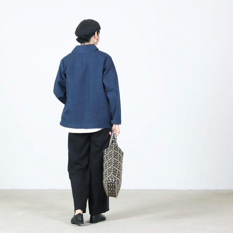 BINDU(�ӥ�ɥ���) Cup Flower Jacquard Reverse Tote