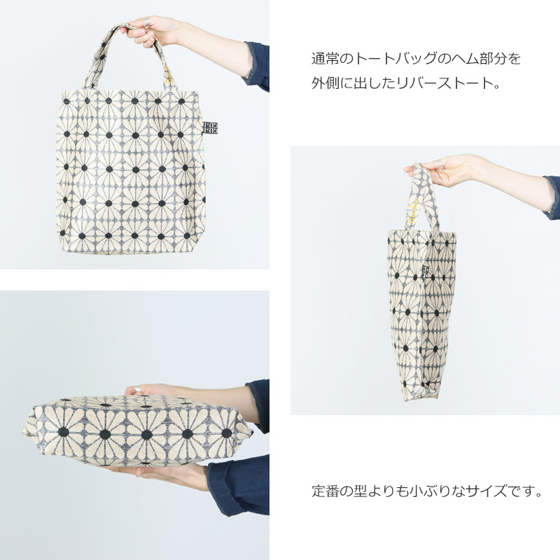 BINDU(�ӥ�ɥ���) Cup Flower Jacquard Reverse Tote