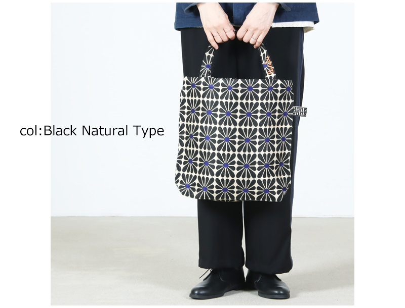 BINDU(�ӥ�ɥ���) Cup Flower Jacquard Reverse Tote