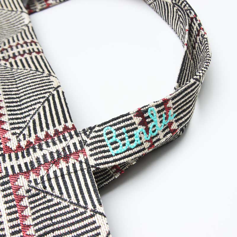 BINDU(�ӥ�ɥ���) Crochet Jacquard Tote Bag