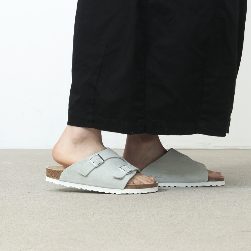 Birkenstock (ビルケンシュトック) ZURICH Sueade Leather WHITE