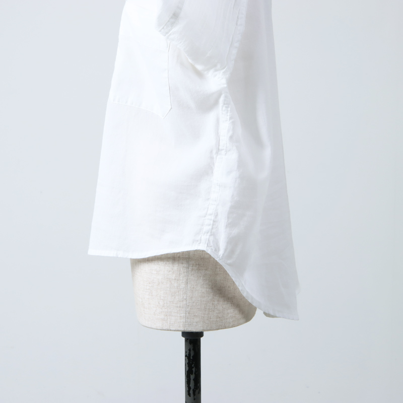 blanc basque (ブランバスク) 60sコットンボイル パールボタンシャツ