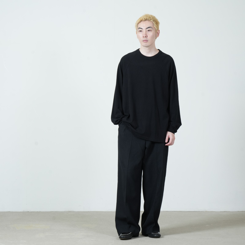 blurhms(�֥顼�ॹ) Co/Silk Nep Raglan Tee