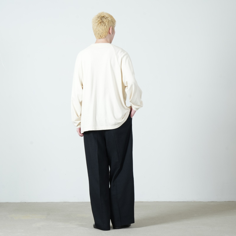 blurhms(�֥顼�ॹ) Co/Silk Nep Raglan Tee