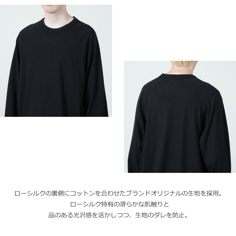 blurhms(�֥顼�ॹ) Co/Silk Nep Raglan Tee