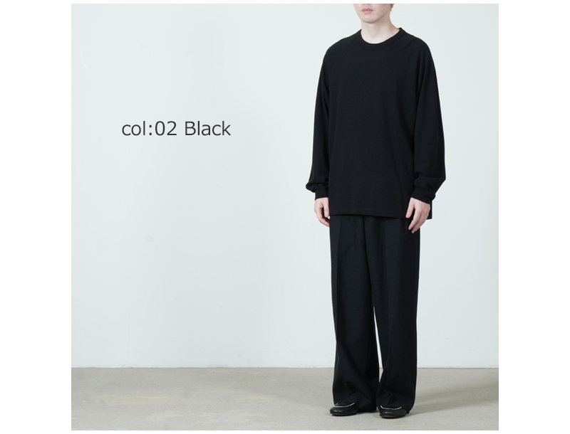 blurhms(�֥顼�ॹ) Co/Silk Nep Raglan Tee