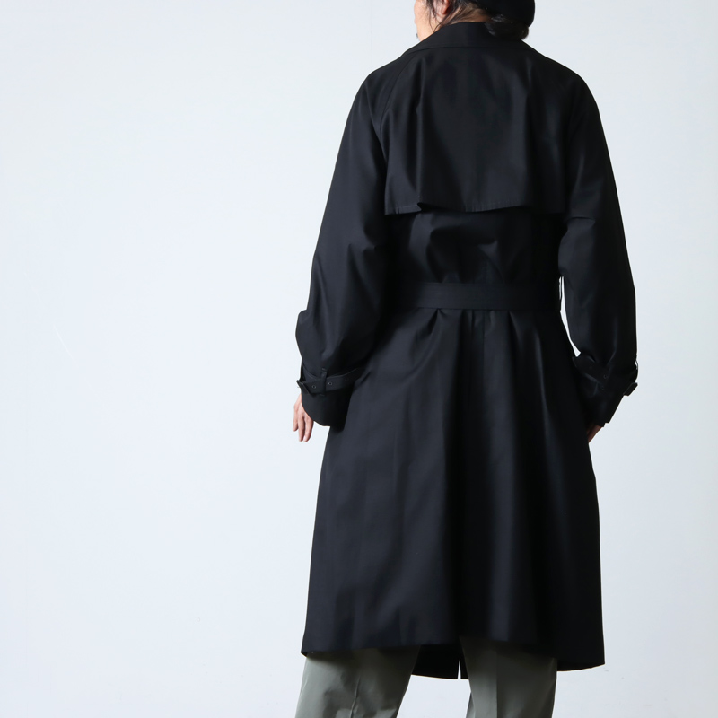 blurhms(֥顼ॹ) Gabardine Double Belt Trench Coat