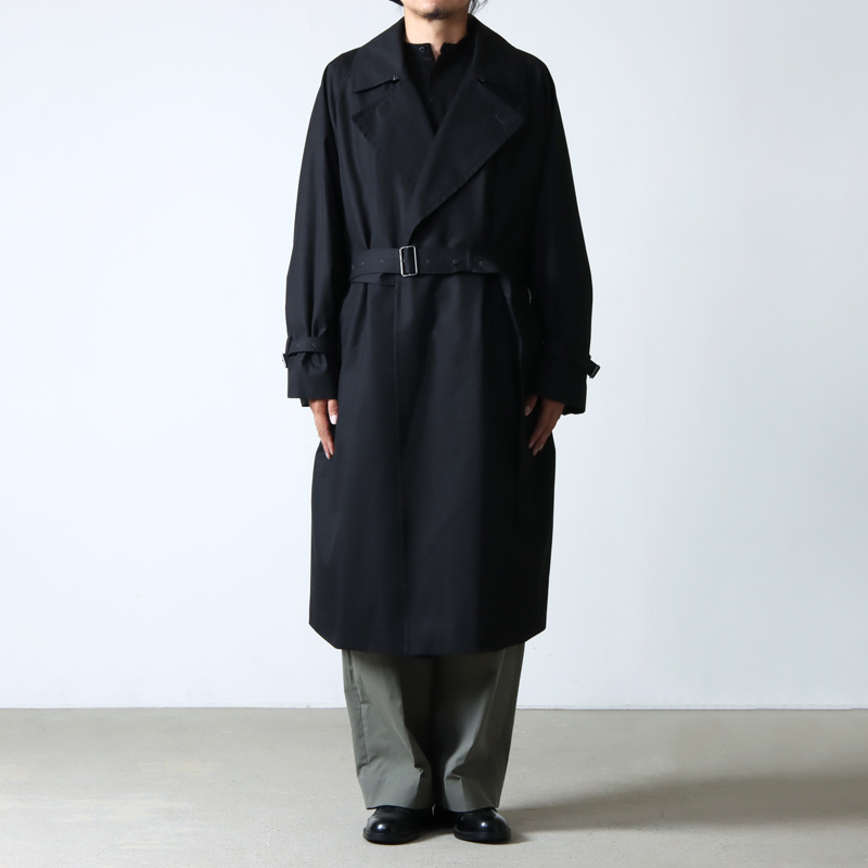 blurhms(֥顼ॹ) Gabardine Double Belt Trench Coat