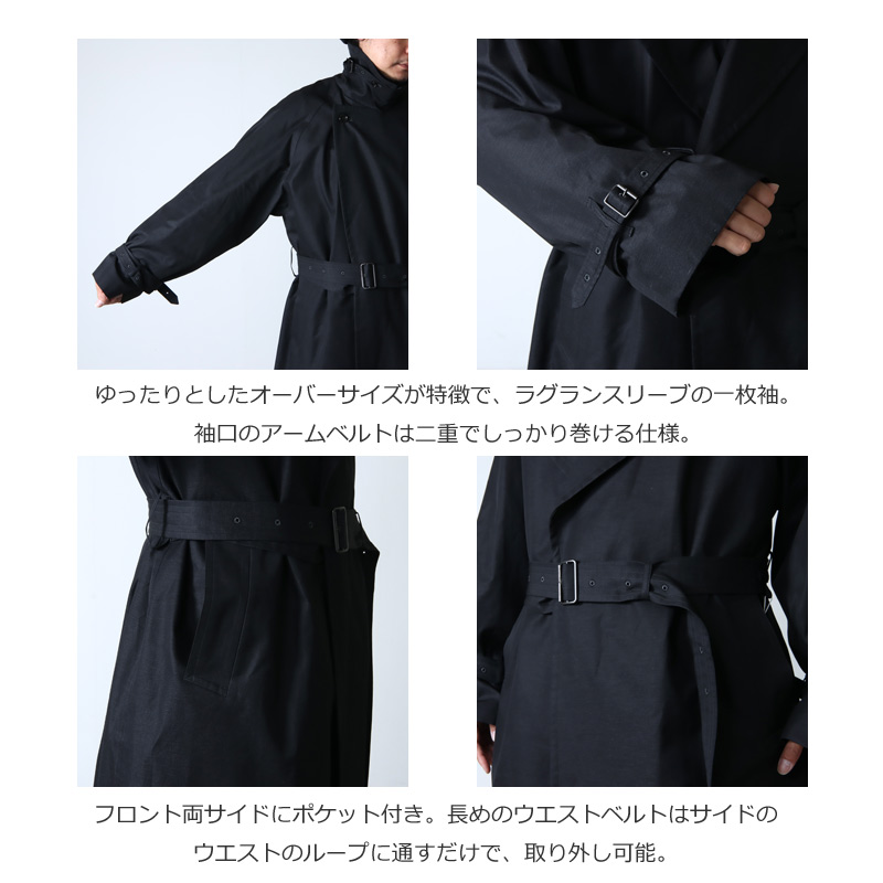 blurhms(֥顼ॹ) Gabardine Double Belt Trench Coat
