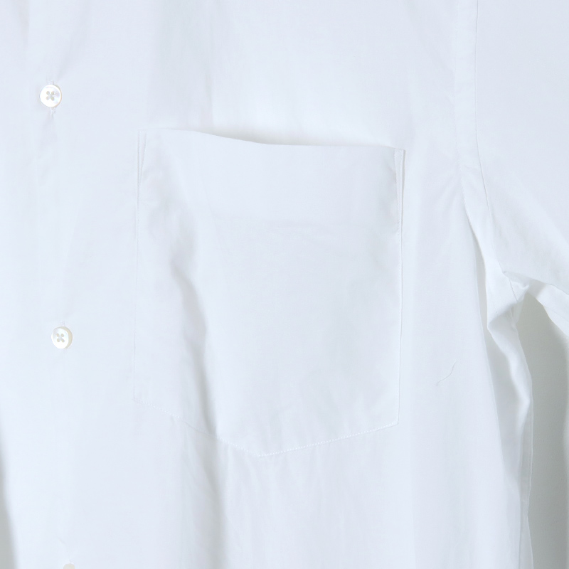 blurhms(֥顼ॹ) High Coumt Chambray Stand Collar Shirt
