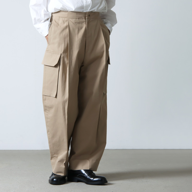 blurhms (ブラームス) Washed Gabardine Super Wide 6P Slacks ...