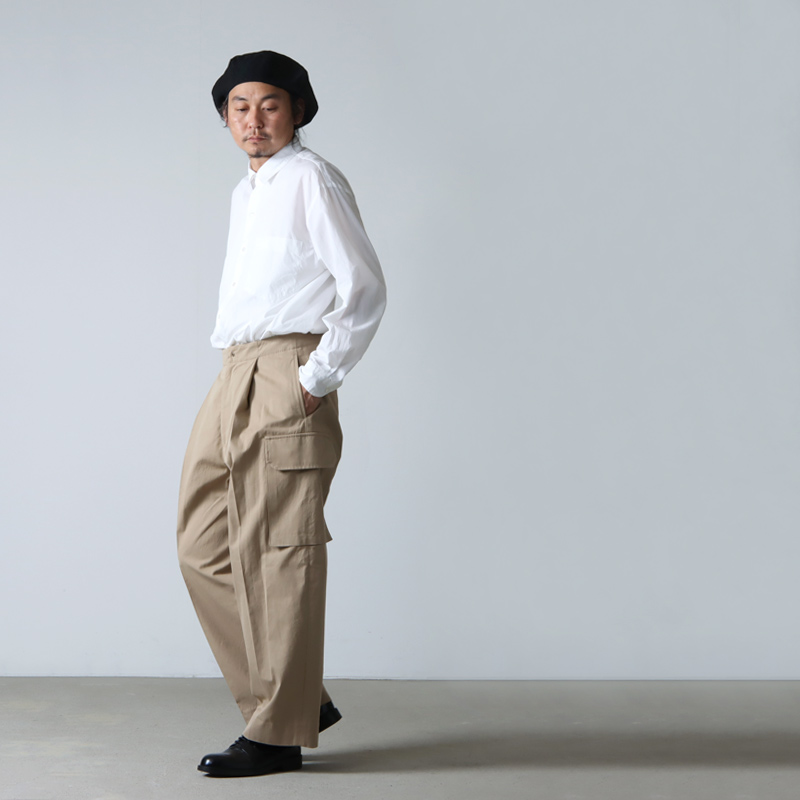 blurhms(֥顼ॹ) Washed Gabardine Super Wide 6P Slacks