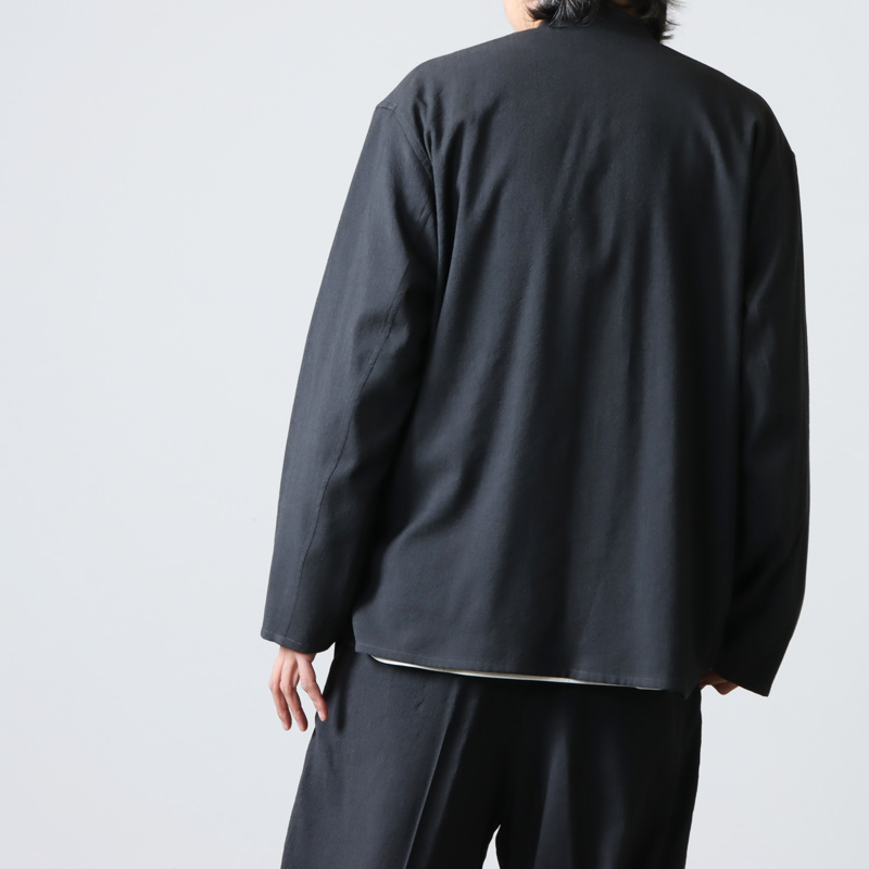 blurhms (ブラームス) Wool Rayon Silk Cardigan Jacket / ウール