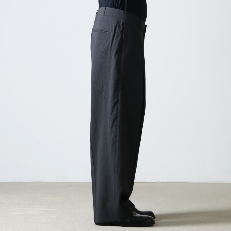 blurhms (ブラームス) Wool Rayon Silk Super Wide Slacks / ウール