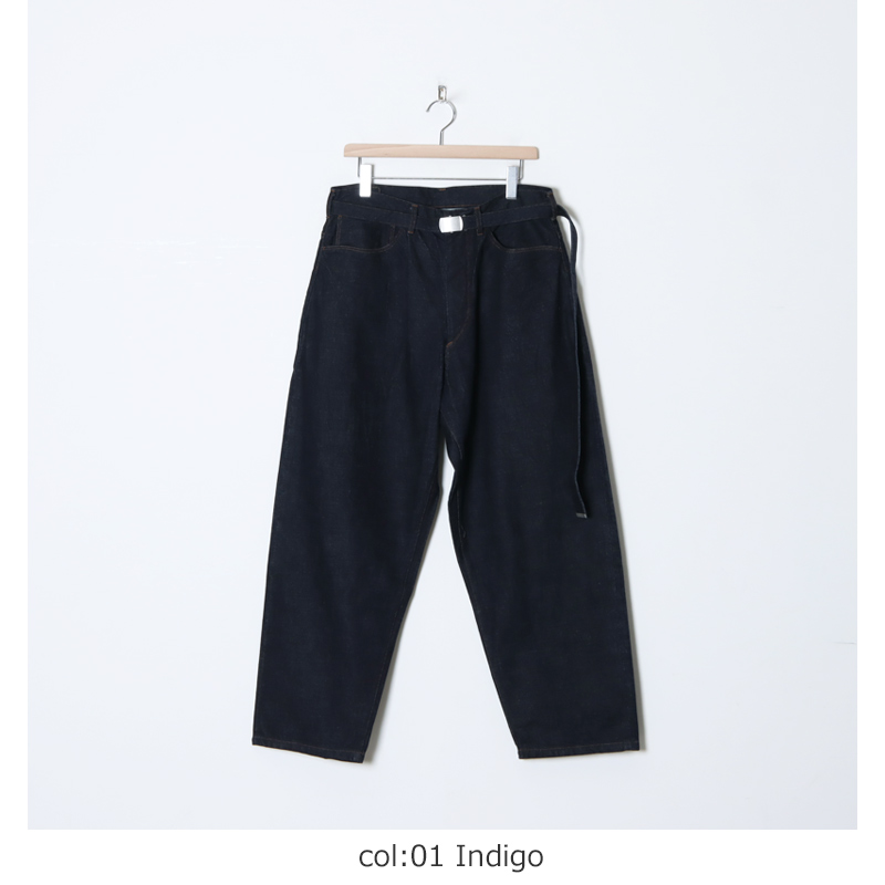 blurhms (ブラームス) 12.9oz Selvage Denim GI-belt Pants / 12.9