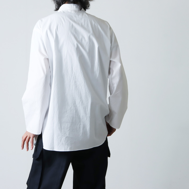 blurhms (ブラームス) Chambray Cuffless Shirt / シャンブレーカフ