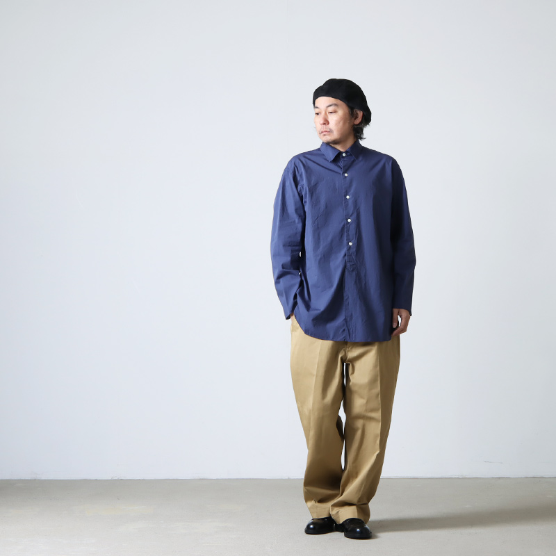 blurhms (ブラームス) Chambray Cuffless Shirt / シャンブレーカフ