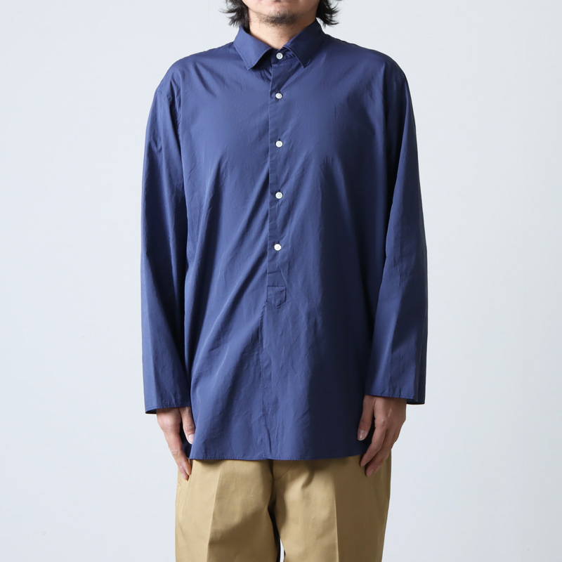 blurhms (ブラームス) Chambray Cuffless Shirt / シャンブレーカフレスシャツ