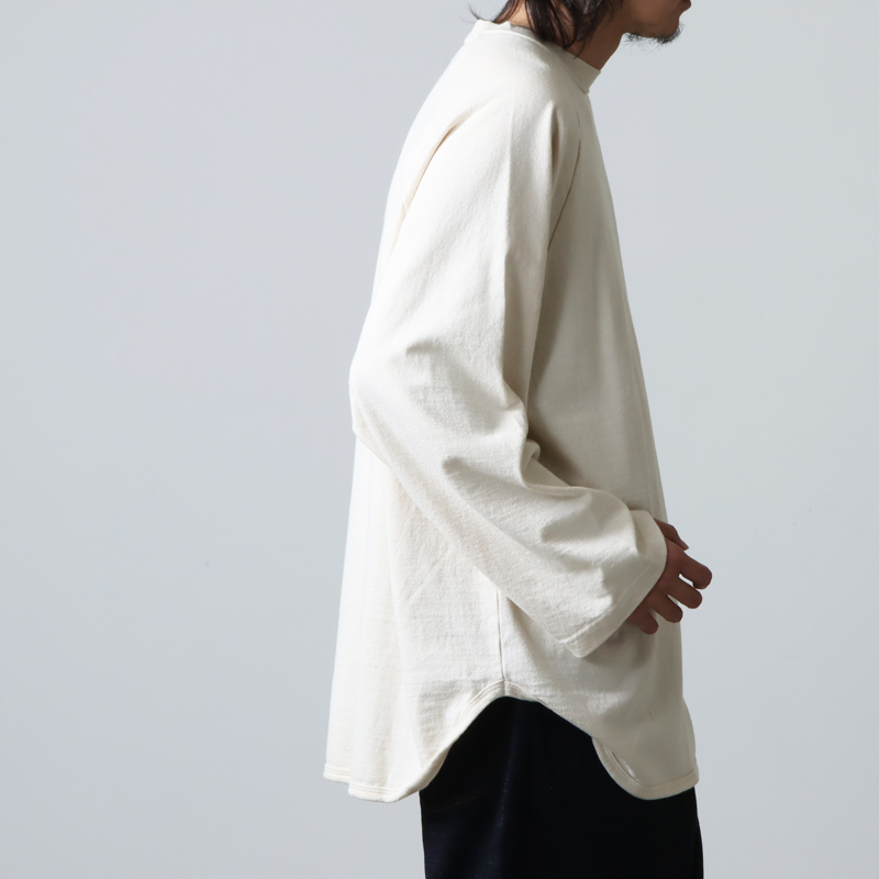 blurhms (ブラームス) C/Silk Nep Baseball Raglan Tee / コットンシルクネップベースボールラグランT