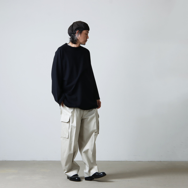 blurhms (ブラームス) C/Silk Nep Baseball Raglan Tee / コットン