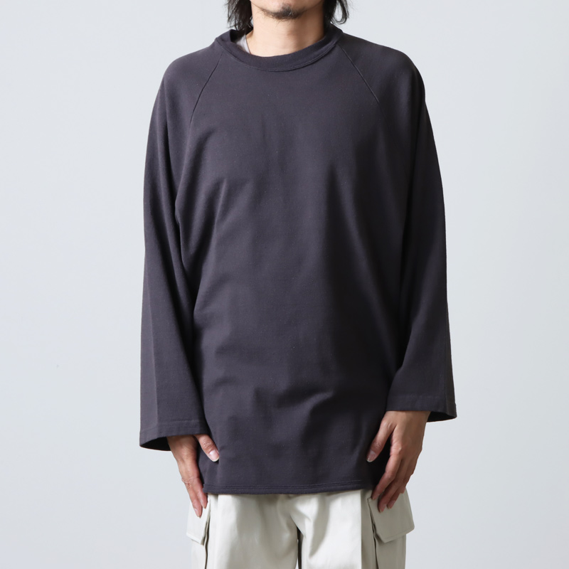 blurhms (ブラームス) C/Silk Nep Baseball Raglan Tee / コットンシルクネップベースボールラグランT