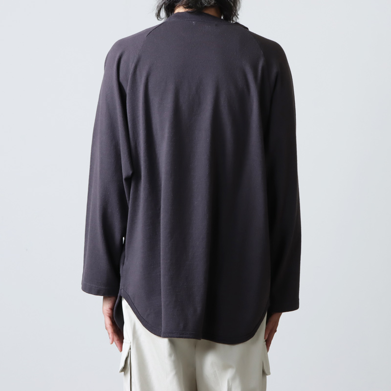 blurhms (ブラームス) C/Silk Nep Baseball Raglan Tee / コットンシルクネップベースボールラグランT