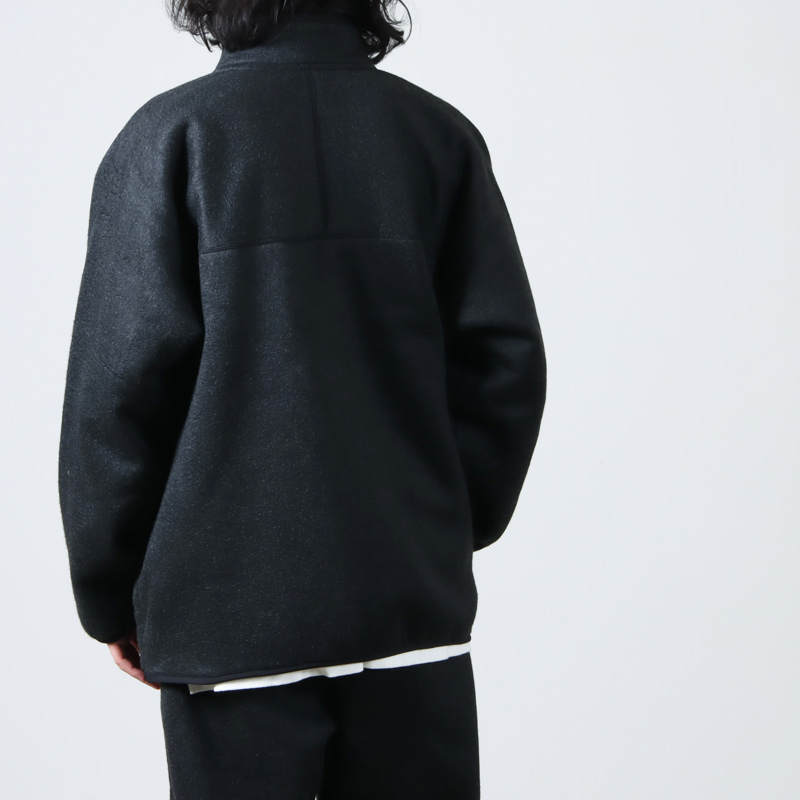 blurhms (ブラームス) Pe Silk Fleece ZIP Jacket / ポリエステルシルク フリースジップジャケット