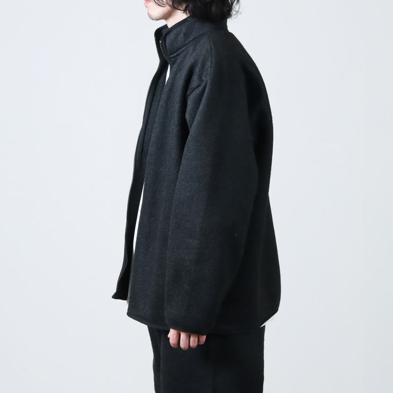 blurhms (ブラームス) Pe Silk Fleece ZIP Jacket / ポリエステルシルク フリースジップジャケット