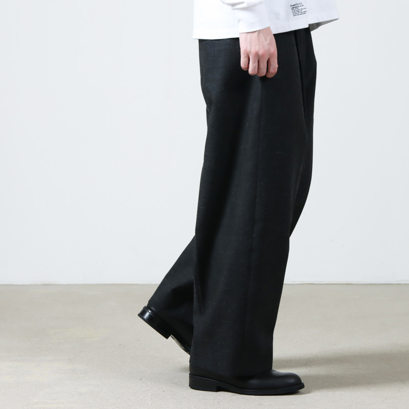 blurhms (ブラームス) Wool Ramie Super Wide Slacks / ウールラミー 