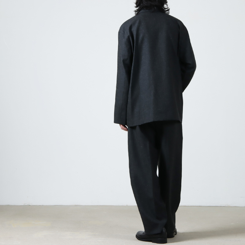 blurhms (ブラームス) Wool Ramie Super Wide Slacks / ウールラミー ...