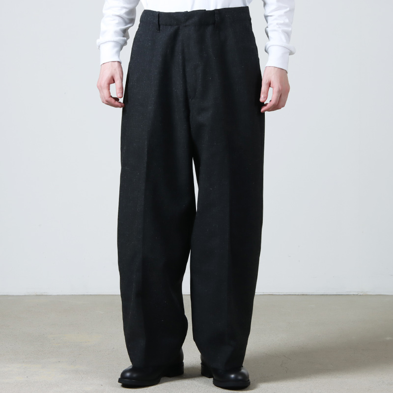 blurhms (ブラームス) Wool Ramie Super Wide Slacks / ウールラミー ...