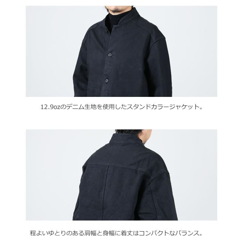 blurhms(֥顼ॹ) 12.9oz Denim Stand Collar Jacket