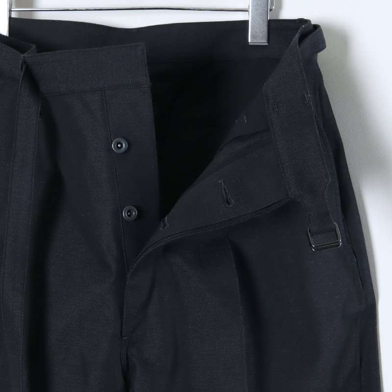 blurhms(֥顼ॹ) Drill Chambray Belted Trousers