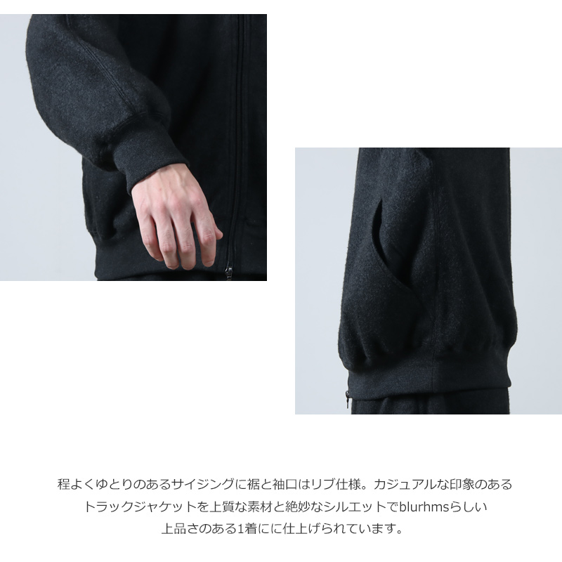 blurhms(֥顼ॹ) Pe/silk Fleece Track Jacket